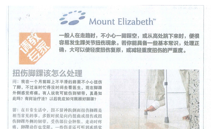 Chinese Article on Lianhe Zaobao